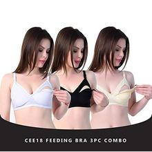 CEE 18 Women's Full Cup Cotton Hosiery Feeding Bra Combo -