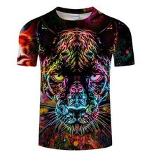 3D T Shirts Animal T-shirts Men Colorful T shirt Summer Short Sleeve