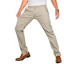 Virjeans Stretchable Cotton Check Chinos Pant for Men (VJC 712) Brown