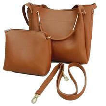 2 IN 1 BROWN SHOULDER BAG FOR WOMEN