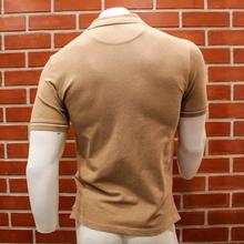 Brown Plain Fancy,Stylish Collar Polo T-Shirt For Men