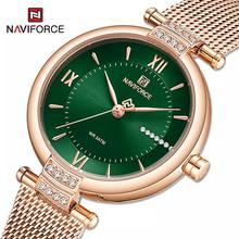 NAVIFORCE NF5019 Women's Shiny Star Stainless Steel Elegant Quartz Watch