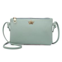 SALE -  Womens Leather messenger Bag Pure Color Shoulder