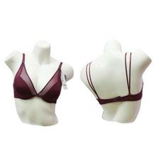 Wine Semi Sheer Light Foam Bra