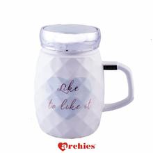 Archies Ceramic Mug with Lid [Like To Like It] 200ml