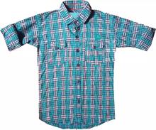 BW Check Cotton Casual Shirt For Kids