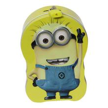 Yellow Minion Designed Piggy Bank With Lock For Kids - Ck039