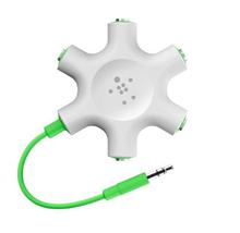 RockStar 5-Jack 3.5 mm Audio Headphone Splitter