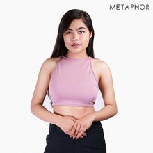 METAPHOR Lilac Back Crisscross Crop Top For Women - MT114BC