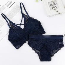 Sexy Bra Lace Briefs Set Summer Tank Top Bottoming Underwear