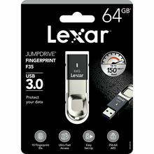 64GB Pendrive | Lexar Jumpdrive F35 Fingerprint | USB 3.0