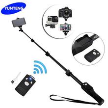 YunTeng YT-1288 Selfie Stick With Bluetooth Remote Control Shutter - Black