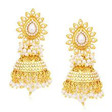 Sukkhi Jhumki Earrings for Women (Golden) (315CB1600)