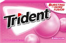 Trident Sugar Free Gum, Bubblegum