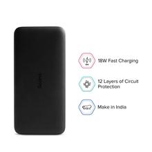 Redmi 20000mAh Li-Polymer Power Bank, USB Type C and Micro USB Ports  18W Fast Charging  Multi Device Charging