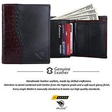 Ruge Brown and Black Wallet for Men Leather