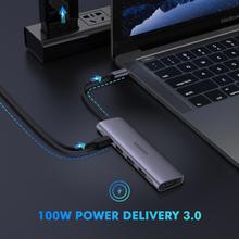 UGREEN-5 in1 USB-C To HDMI+3*USB 3.0 A+PD Power  Converter