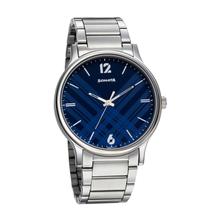Sonata Smart Plaid Analog Blue Dial Men's Watch-77105SM01