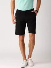 Men's Black Linen Shorts