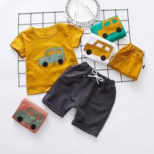 Baby Boy Clothes Set 2018 Summer Cartoon Car Suit For A