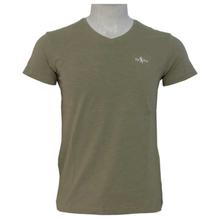 Crocodile Green V-Neck T-Shirt For Men