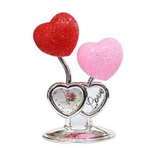 Multicolored Heart Watch Statue Decor