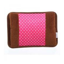 Electric Hot Water Bag - Brown/Pink