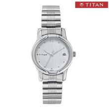 Titan 2490SM02 Quartz White Round Women Watch - One Size