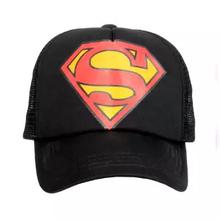 Black Superman Baseball Trucker Cap For Men