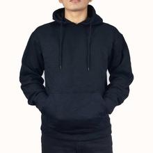 Men Plain Winter Hoodie (Black)