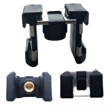 3 Hot Shoe Mount Adapter Holder Bracket 14 Inch Thread For DSLR Camera-Black