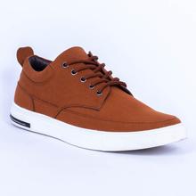 Caliber Shoes Tan  Brown  Casual Lace Up Shoes For Men - (536 SR )