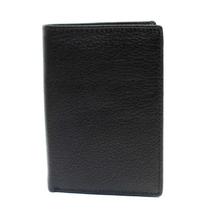 Black Textured Bi-Fold Wallet For Men