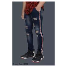 Hifashion Casual Jeans Pants For Men-Blue