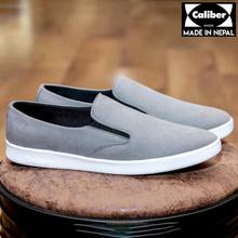Caliber Shoes Grey Slip On Casual Shoes  For Men - ( 424 SR)