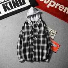 Long-sleeved shirt _ autumn new men's Korean fashion plaid