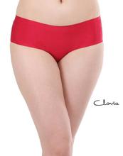 Clovia Red Mid Waist Seamless Hipster Panty For Women