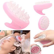 Silicone Scalp Shampoo Massage Brush Head Hair Comb Random color