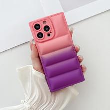 Square Edge Camera Protector for iPhone 15 14 Plus ShockProof Gradient TPU Soft Phone Case Cover For iPhone 14 13 12 Pro Max 11