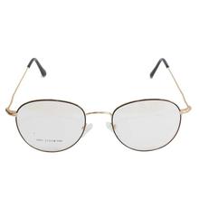 Golden Framed Round Eyeglasses - Unisex