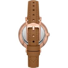 Fossil Rose Gold/Brown Leather Casual Watch For Women - ES5274