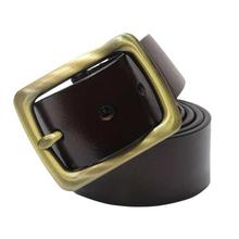 Dark Brown Pin Buckle Belt For Men