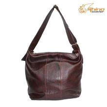 Brown Leather Side Bag For Women