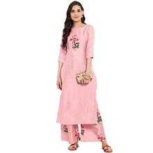 ZIYAA Women's Synthetic Straight Kurta