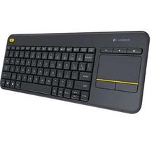 Logitech K400 Plus Wireless Touch Keyboard with Easy Media Control and Built-In Touchpad - (Black)