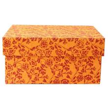Orange/Red Floral Printed Gift Box