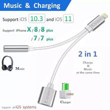 Lightning to 3.5mm Aux Headphone Jack Audio Adapter For iphone 7/ 8/ X/ 7 plus/ 8 plus