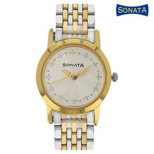 Sonata Silver Dial Analog Watch For Women - 8137BM01