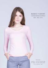 Police Light Pink Long Sleeved T-Shirt For Women (ST.6)