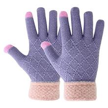 Zacharias Women's Woolen Touch Screen Gloves for Winter